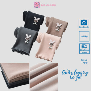 Quần legging Quảng Châu chất nỉ nhung cho bé gái 8-23 kg