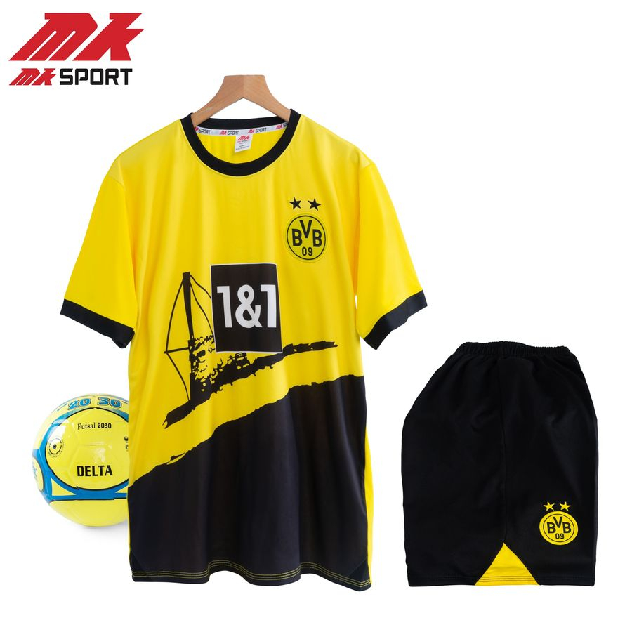 Áo bóng đá clb Borussia Dortmund - Áo đá banh thun lạnh cao cấp, thấm hút, thoáng mát, bền màu