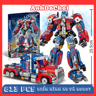813 chi tiết - hàng chuẩn - bộ đồ chơi xếp hình mô hình robot transformer optimus - lắp ráp robot người máy biến hình