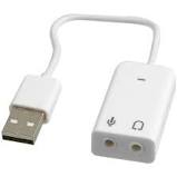 Cáp chuyển đổi, Cáp usb soud 7.1 có dây. chuyển từ usb ra  cho tai nghe, loa