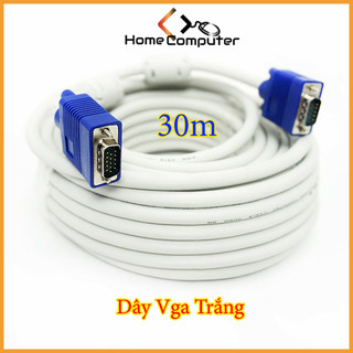 Dây tín hiệu vga 20m-25m-30m chuẩn trắng chống nhiễu. hình ảnh chất lượng hd 720p