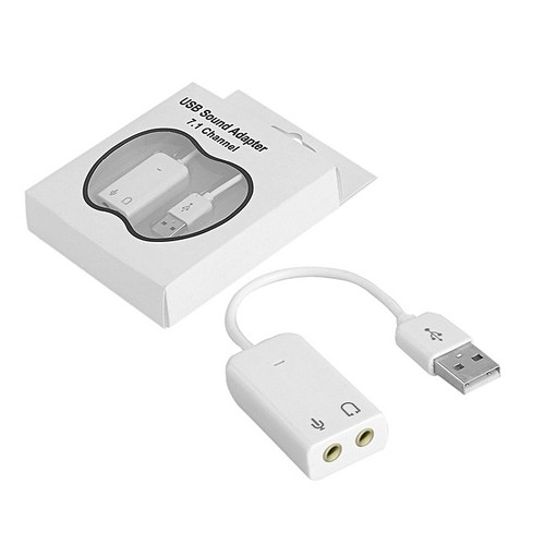 Cáp chuyển đổi, Cáp usb soud 7.1 có dây. chuyển từ usb ra  cho tai nghe, loa