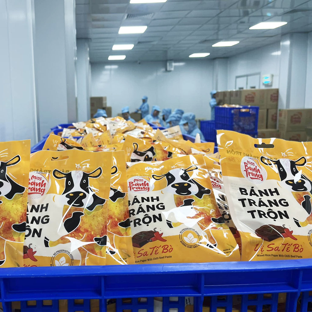 10 Gói Bánh tráng trộn 6 vị bánh tráng gà - bò - tôm - rong biến - chanh sả - phô mai Ăn cùng Bà Kim AVBAKI