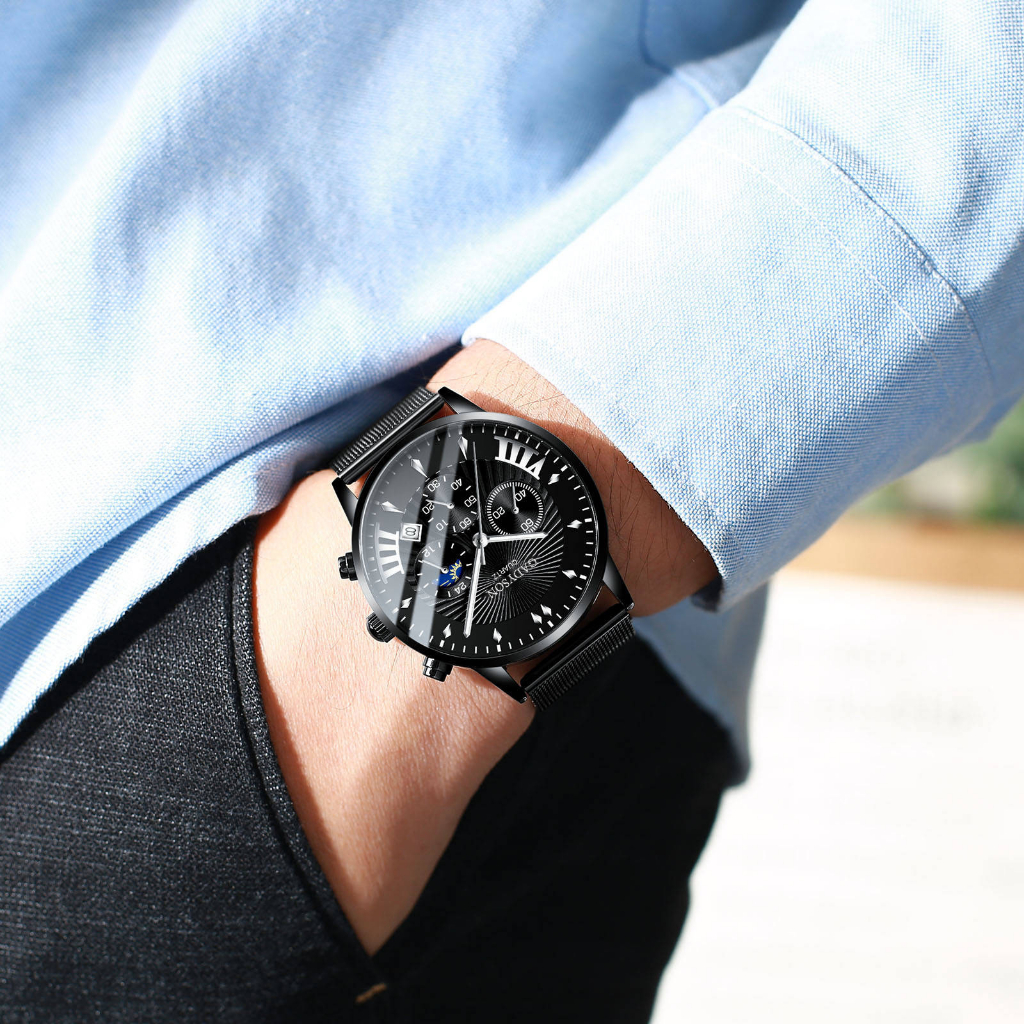 Đồng Hồ Nam GADYSON Dây Thép Lưới Phong Cách Trẻ Trung, Thời Thượng