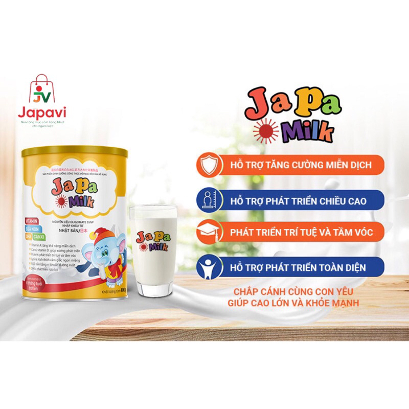 Sữa non tăng cân, tăng đề kháng cho bé Japa Milk nguyên liệu Nhật Bản