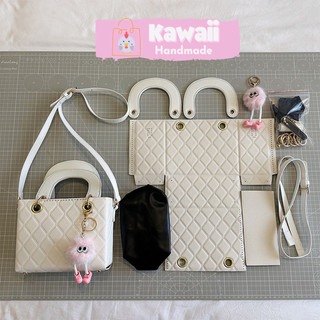Túi tự đan, Túi handmade tự làm DA70 kèm con treo có video hướng dẫn làm Kawaii_Handmade