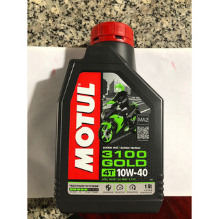 Combo 2 chai nhớt motul 3100 gold 1 lít 4t 10w 40