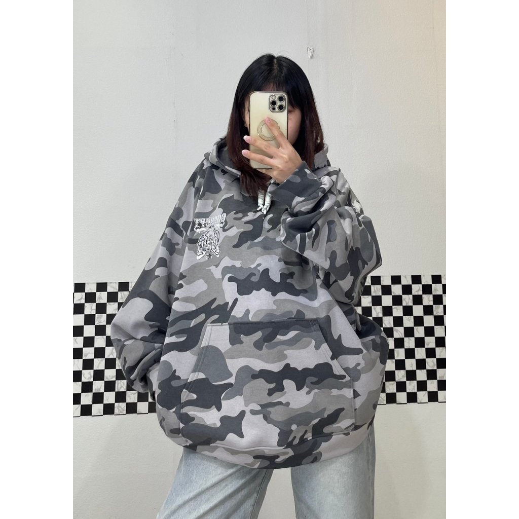 Áo hoodie Unisex,áo nỉ mũ hai lớp dày dặn hoạ tiết rằn ri cá tính trẻ trung siêu ngầu phong cách đường phố
