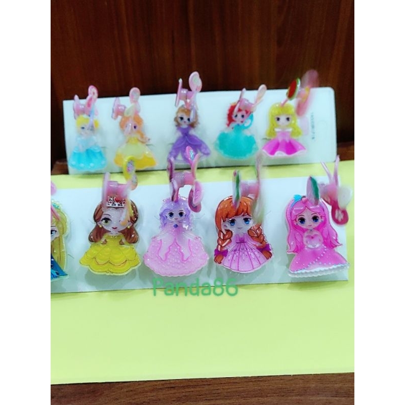 1 Cái Kẹp Tóc Chong Chóng Quay Tròn Hình Công Chúa Dễ Thương