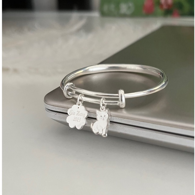 Charm 12 con giáp - charm chuông - Charm cỏ 4 lá - Charm tròn chất liệu Bạc 925 TTA Jewelry