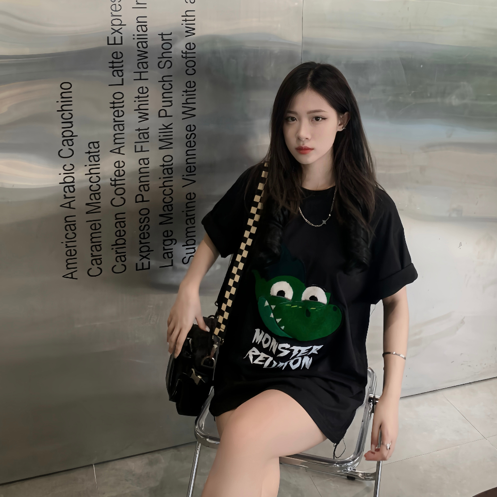 Áo Thun REUNION R'DINOSAUR Thêu Xù Cao Cấp