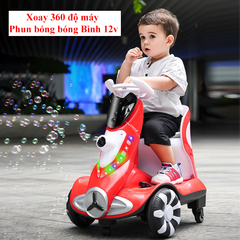 Xe Điện Trẻ Em Xe Điện Ô Tô Cho Bé Giữ Thăng Bằng Vòng Xoay 360 Độ - DS.Babi