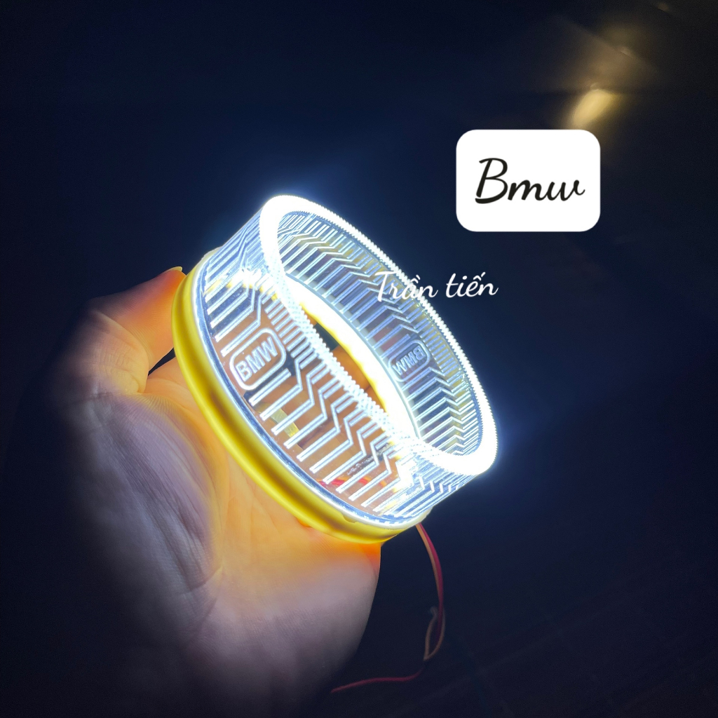 Vòng Thiên Thần 3D Khắc Hoạt Tiết Trang Trí gắn Bi 3.0 inch