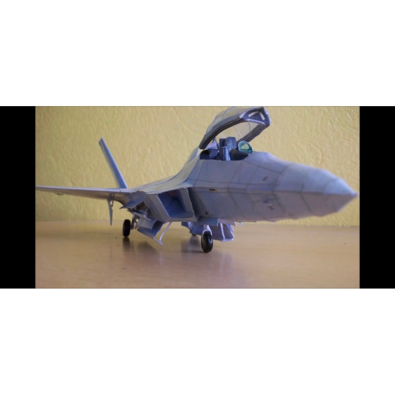 Mô hình giấy máy bay f22 raptor