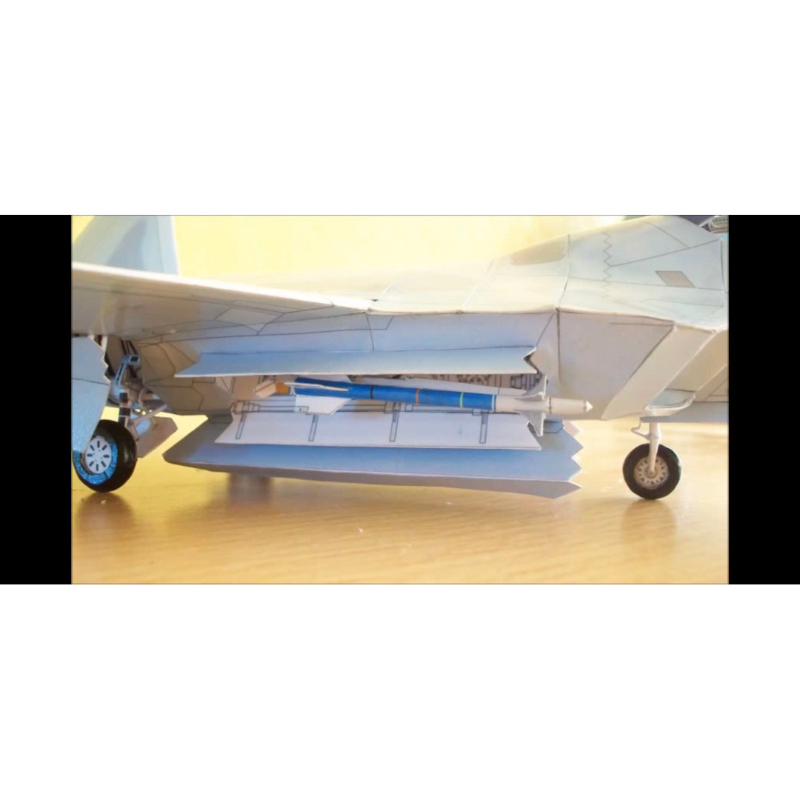Mô hình giấy máy bay f22 raptor