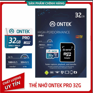 Thẻ nhớ MicroSD ONTEK PRO 32G tốc độ cao chuyên dùng cho camera