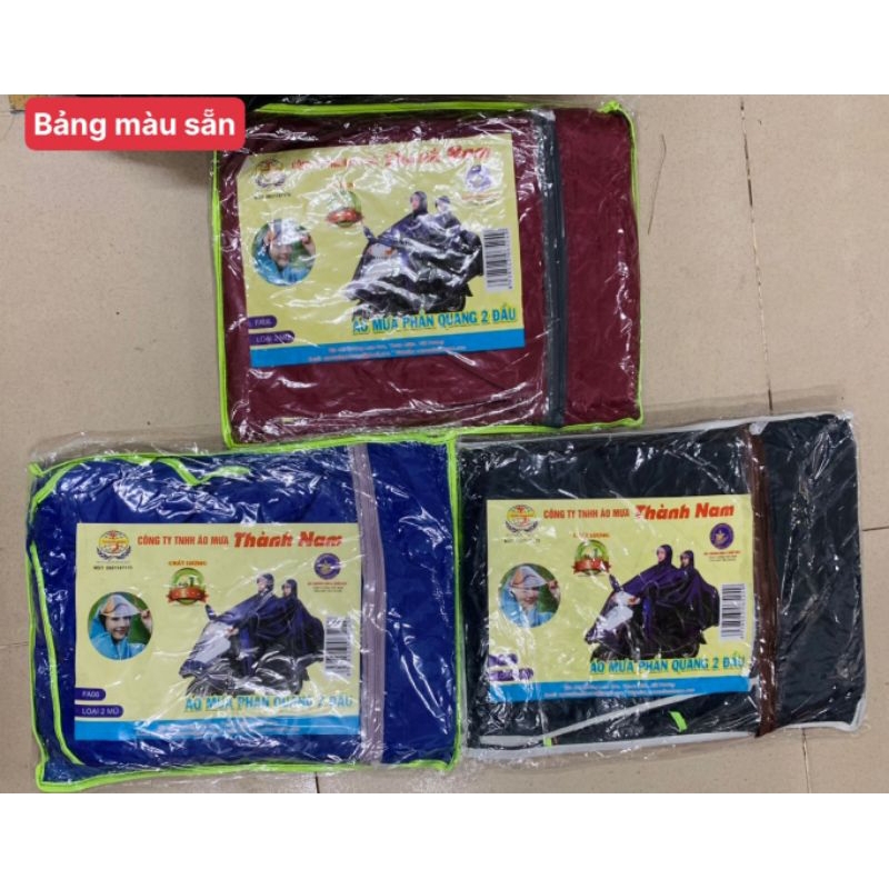 ÁO MƯA PHẢN QUANG 2 ĐẦU