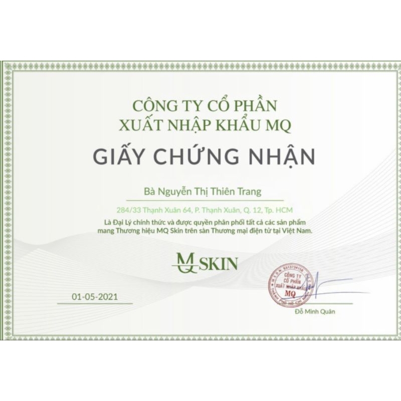 Kem Tái Tạo Nội Mô MQ SKIN