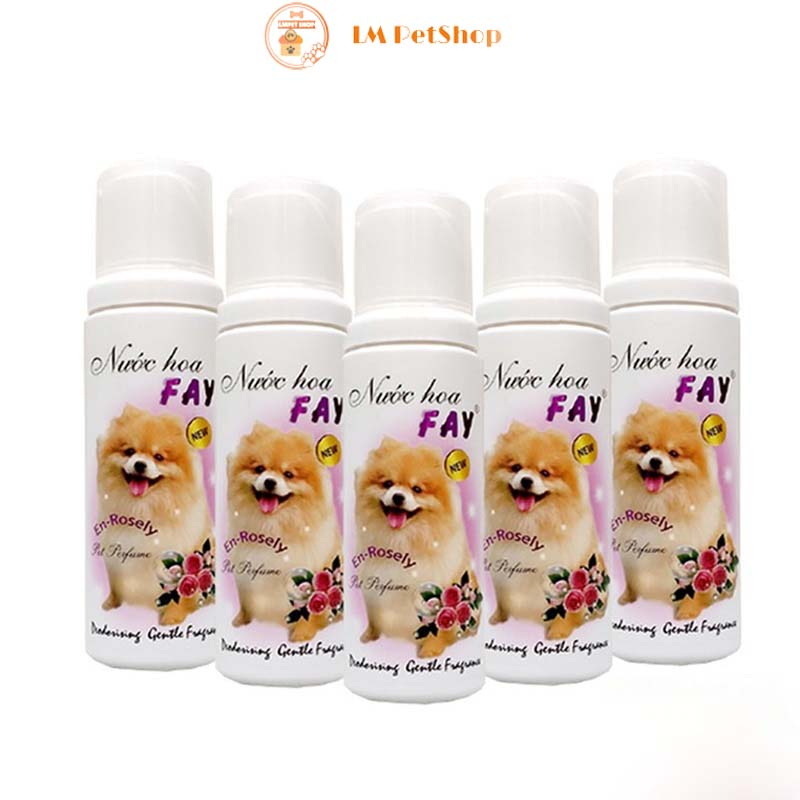 Nước hoa cho chó mèo FAY hương En-Rosely chai 90ml - Giúp khử mùi hôi hương thơm nhẹ nhàng thú cưng