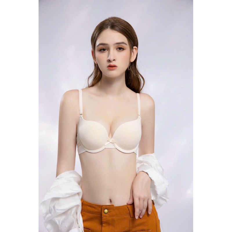 Mẫu mới - Áo lót copa có gọng mút kép nâng ngực viền ren trẻ trung Y07