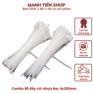  Combo 80 dây rút nhựa bọc 4x200mm