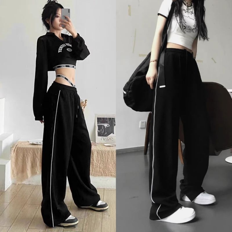 Quần Jogger Chốt Gấu 1 Sọc Nam Nữ, Quần Ống Xuông Rộng Chất Nỉ Da Cá Thể Thao Ulzzang Basic
