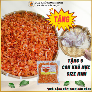 500gr Tôm Khô Song Minh nấu canh ngọt tự nhiên, không mặn loại ngon size nhỏ