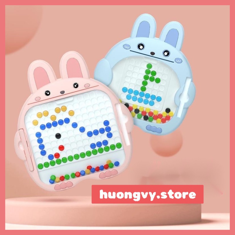 Bảng vẽ xếp hình nam châm kèm 2 bút thế hệ mới - đồ chơi giáo dục sớm tăng sự khéo léo của đôi tay và trí tuệ cho bé