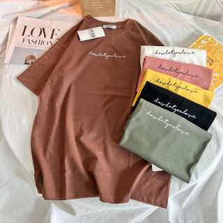 Áo thun nam nữ mẫu "dowhatyoulove" áo phông cotton 3158