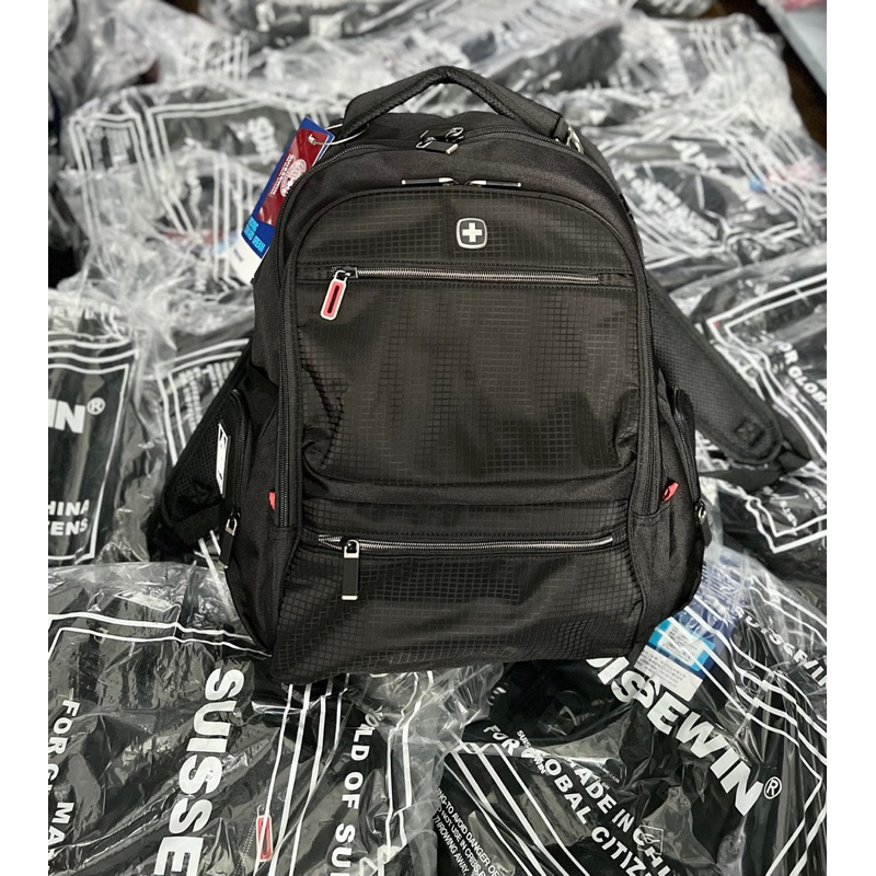 Balo suissewin đen cho nam