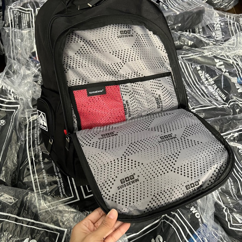 Balo suissewin đen cho nam
