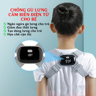  Đai Chống Gù Lưng Cảm Biến Điện Tử Thông Minh Pose Cho Bé, đai chống gù lưng cho trẻ em, cải thiện cột sống