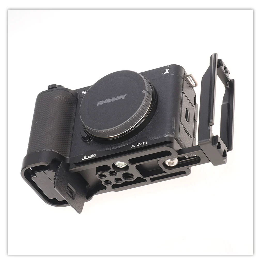 Sony ZV-E1 ZVE1 JLWin | Khung quay dọc Lplate bracket báng tay cầm giá đỡ đế thép bảo vệ handcase SONY ZVE1 ZV-E1 E1
