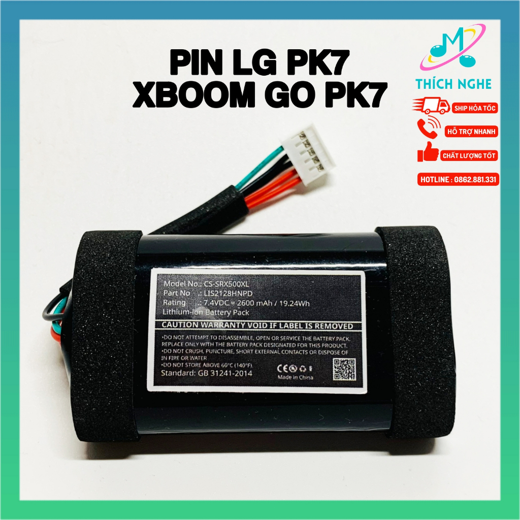 Pin LG PK7 PK5 - Pin LG Xboom Go PK7 PK5 2600mah - Thay pin Lg PK7 PK5 - Thích Nghe Nhạc