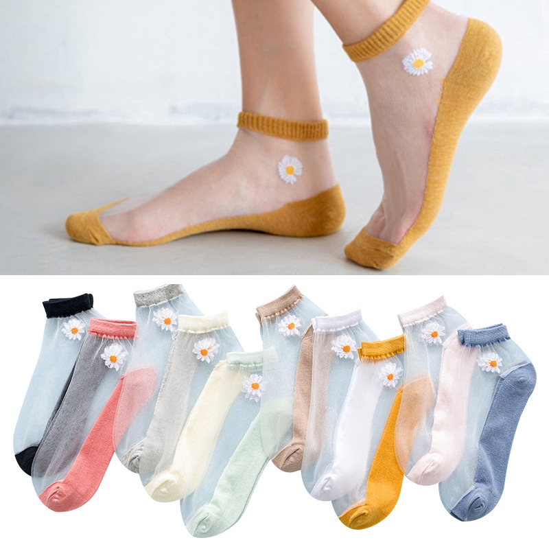 Combo 10 Vớ lưới hình hoa cúc có kèm bọc