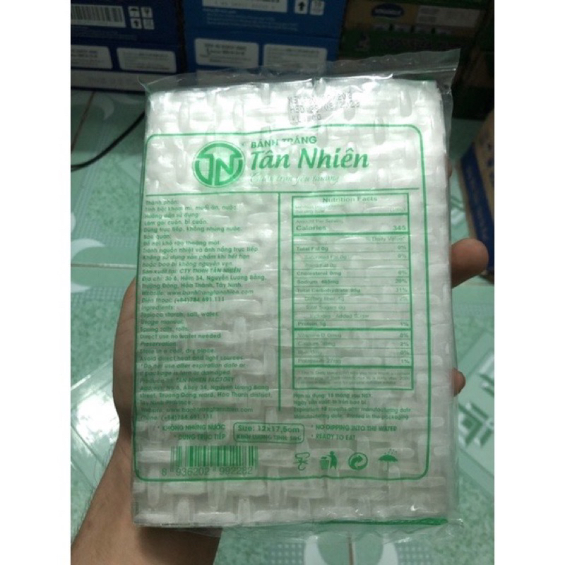Bánh tráng Tân Nhiên siêu mỏng gói nhỏ 50g không cần nhúng nước
