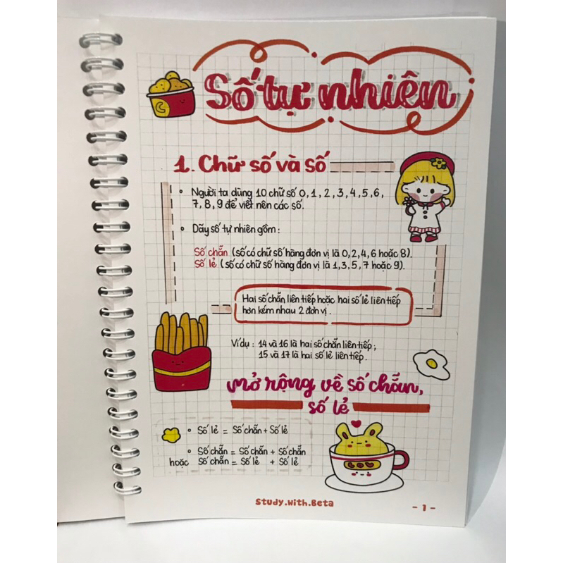 Sổ tay Takenote Toán 4 khổ A5