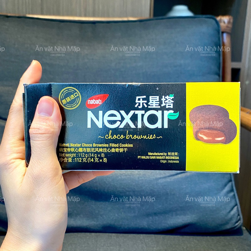 Bánh Nextar Nhân Socola Tan Chảy Brownies Nabati - Hộp 112g