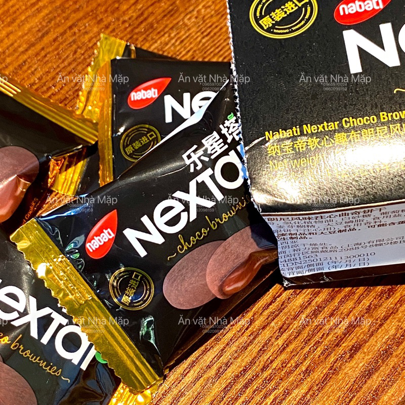 Bánh Nextar Nhân Socola Tan Chảy Brownies Nabati - Hộp 112g