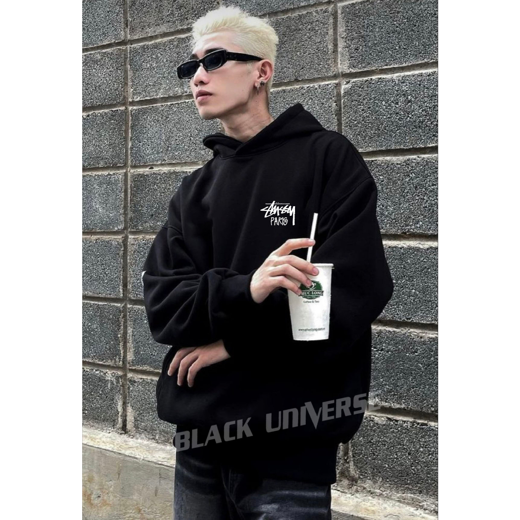 Áo HOODIE PARIS Blackuniverse chất liệu nỉ bông cao cấp
