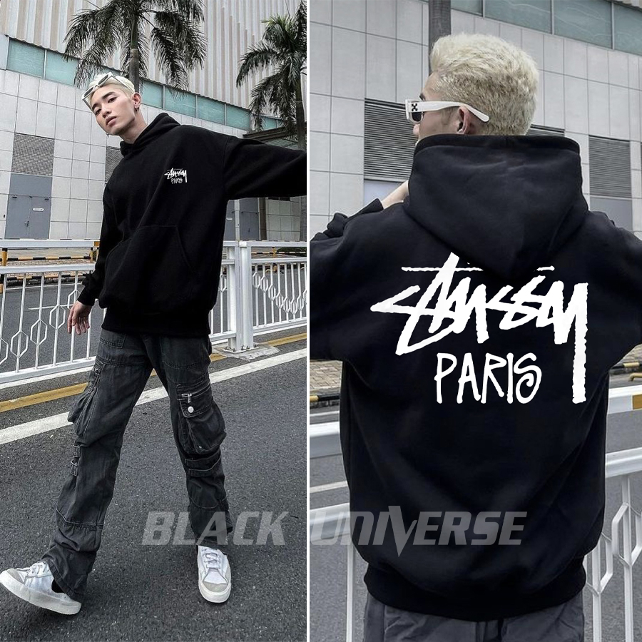 Áo HOODIE PARIS Blackuniverse chất liệu nỉ bông cao cấp