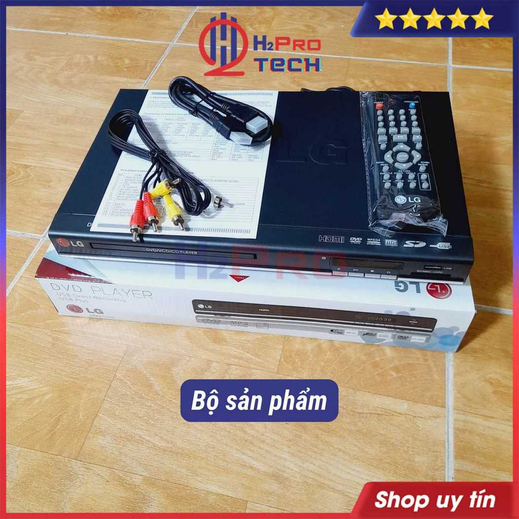 Đầu Đĩa Dvd LG DV532 Hdmi-Usb-Sd, Đầu Dvd-Cd LG Karaoke Cao Cấp Không Kén Đĩa, Điện 12V-220V, Tặng Dây Hdmi-H2Pro Audio