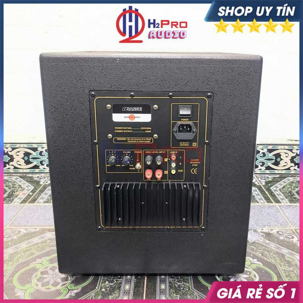 Loa Sub Điện Bass 30 Sansui 270W Công Nghệ Nhật-Tặng Dây AV, Loa Trầm Bass 30 Sub Mặt Cao Cấp Cho Gia Đình - H2Pro Audio