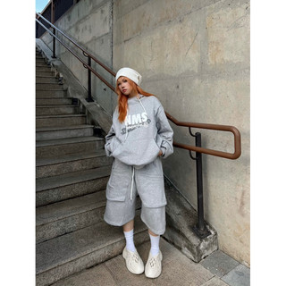 BỘ SMEAR HOODIE SET NORMOS (XÁM/ NÂU)