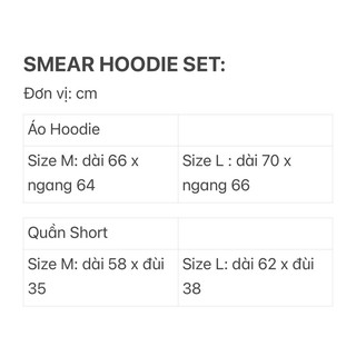 BỘ SMEAR HOODIE SET NORMOS (XÁM/ NÂU)