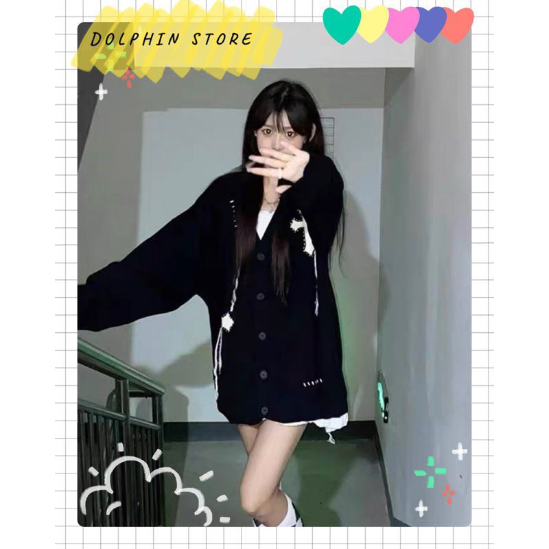 BIGSIZE Áo khoác y2k bigsize - Áo cardigan y2k bigsize - Áo cardigan bigsize