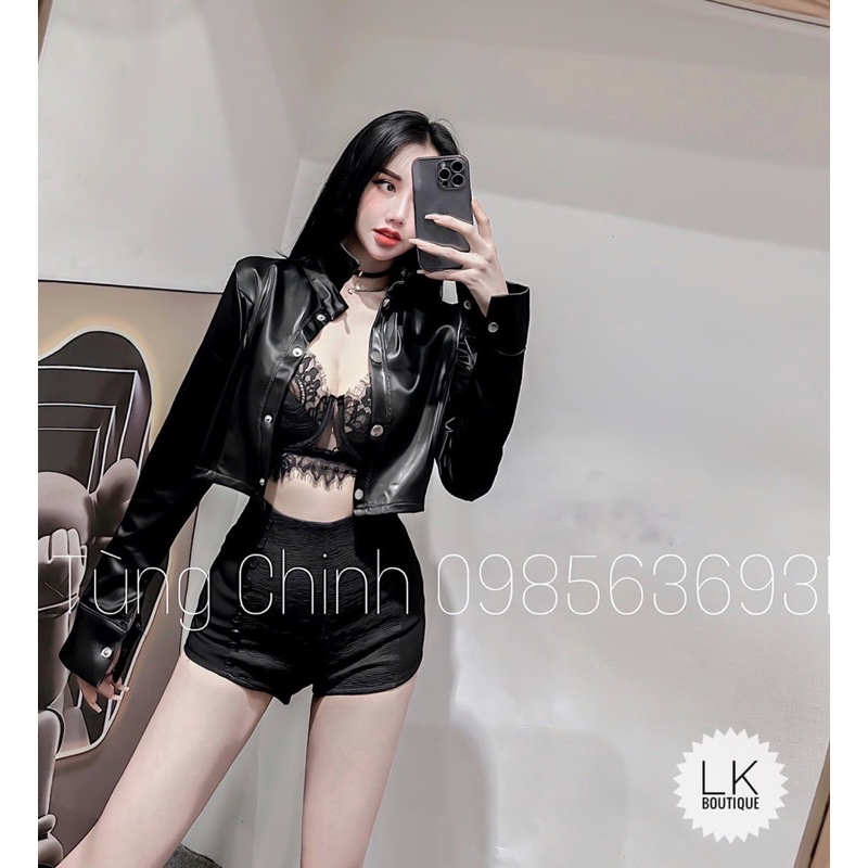 Áo khoác da hót hít