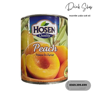 Đào ngâm đóng lon Hosen - Lon 825g