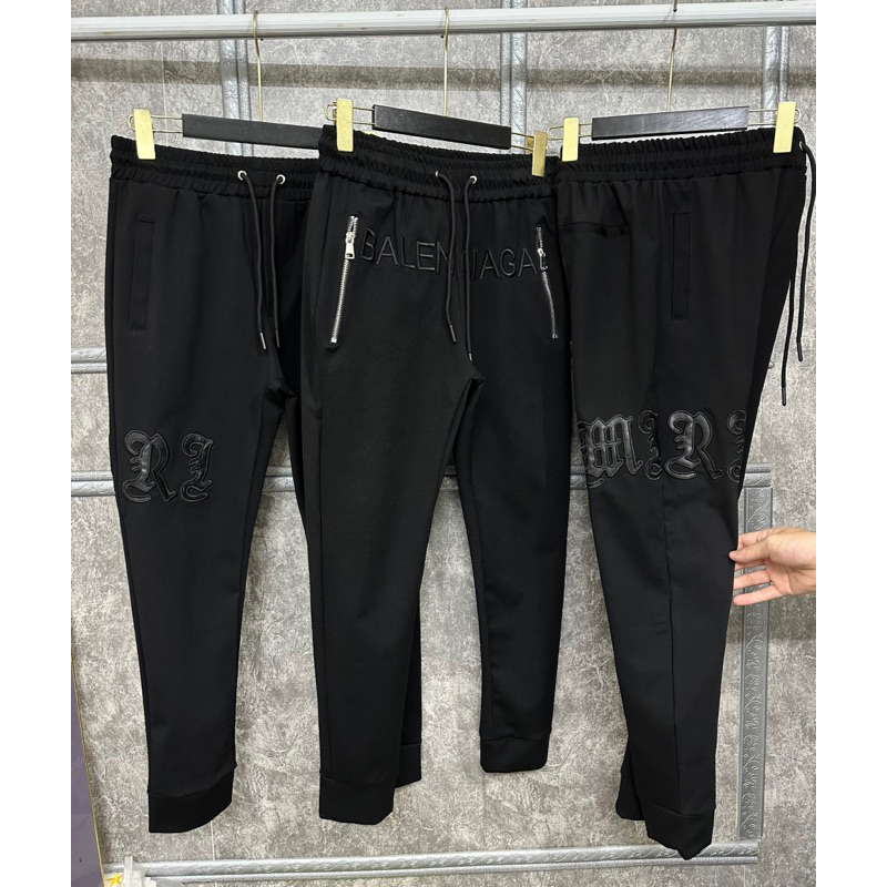 Quần nỉ Jogger thêu da thêu chữ nổi chất cực đẹp