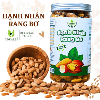 Hạt hạnh nhân rang bơ TDFARM vỏ mỏng giòn thơm ngon giàu dinh dưỡng